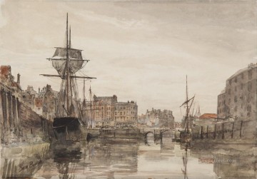 Samuel Rama Painting - Escenas del puerto marítimo de Leith Harbour Samuel Bough